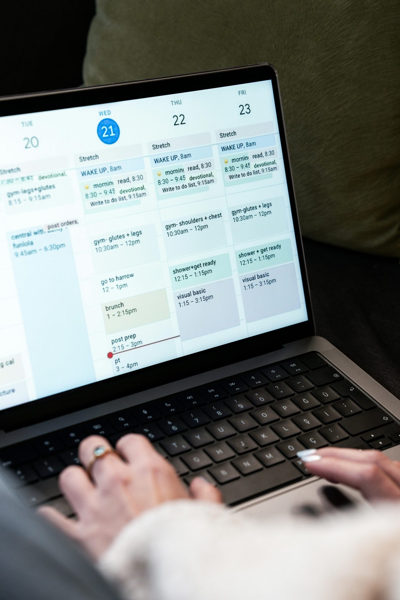 Sistema de agendamento no computador